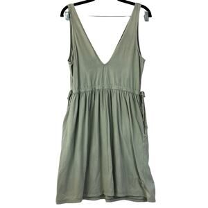 Wild Fable Green Deep V-Neck Sleeveless Tank Dress Reg Size Medium